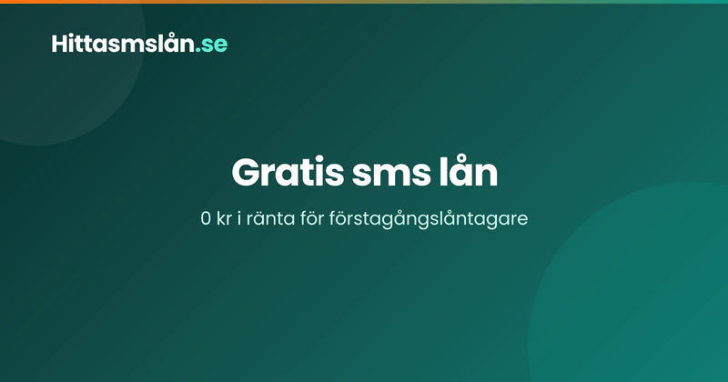 Gratis sms lån